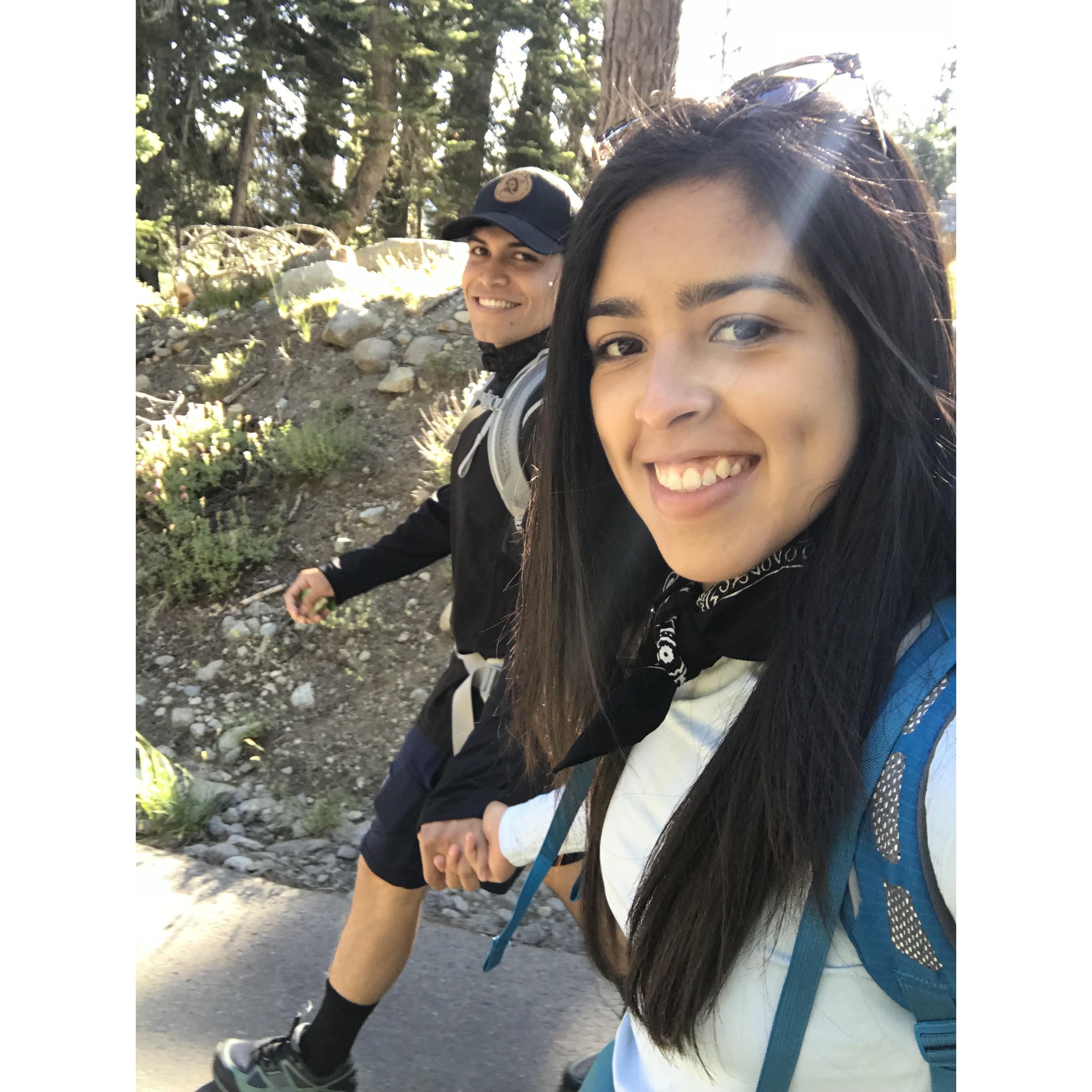 Happiness before hiking 20 miles! *Echo Lake 2018*
