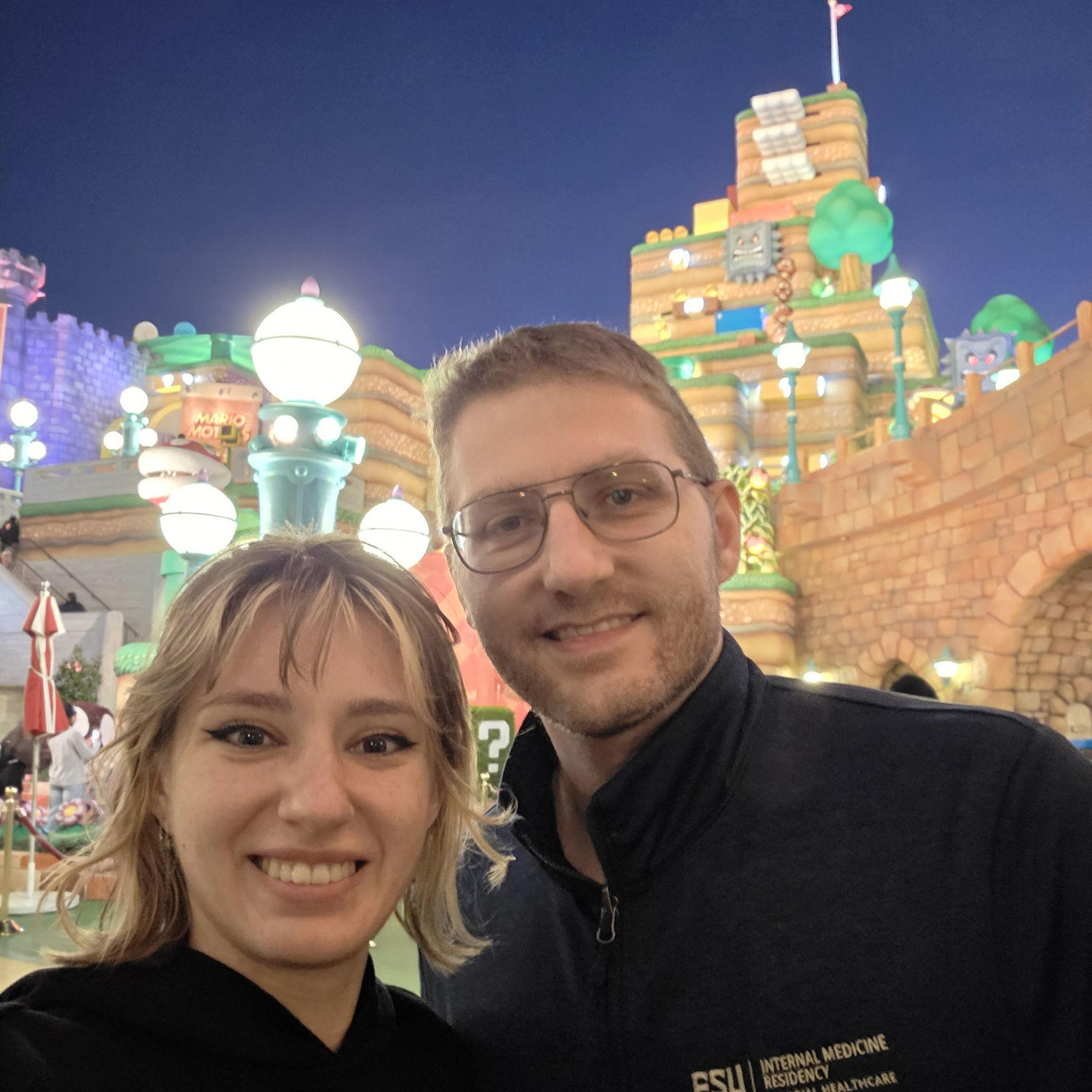 Visiting the park we watched being built behind our Orlando Apt!