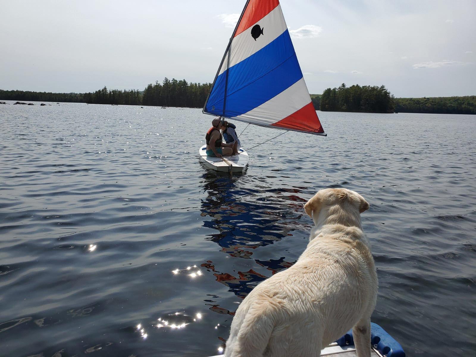 Sailing away on Long Pond