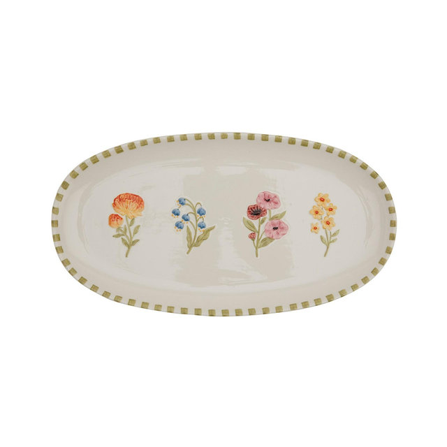 Haven Floral Oval Platter, Exclusively at Macy's