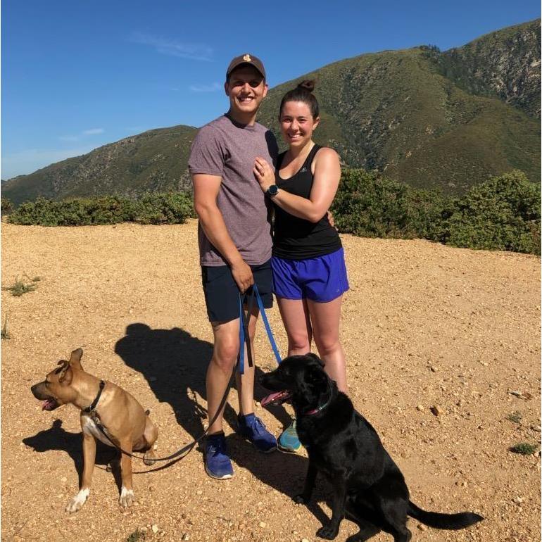A beautiful hike in southern California, right before he proposed!