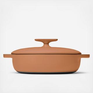 Enameled Cast Iron Braiser with Domed Lid