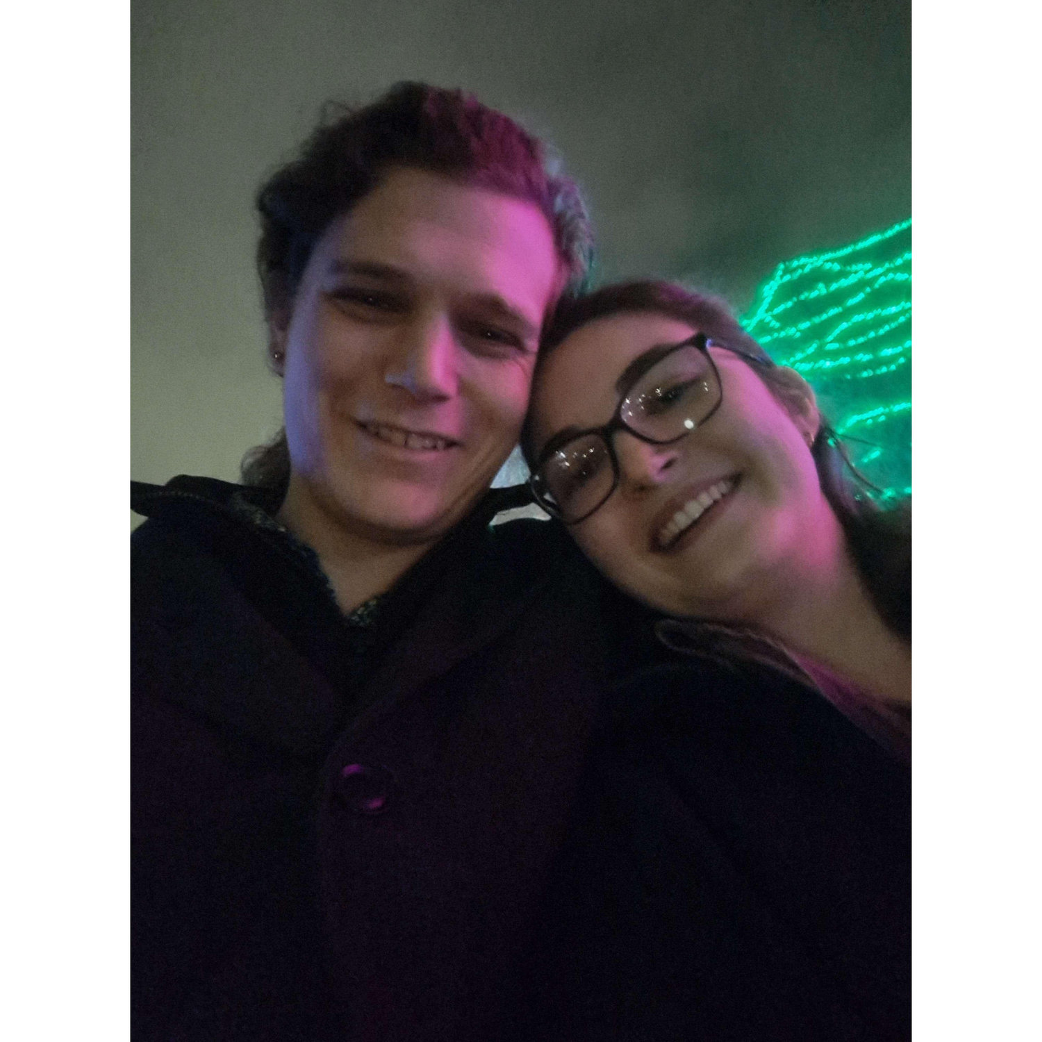 Years later coming back to see the Christmas Lights at the park...