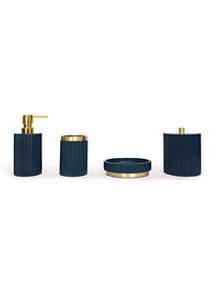MODAElle Ridges 4 Piece Bath Accessory Set