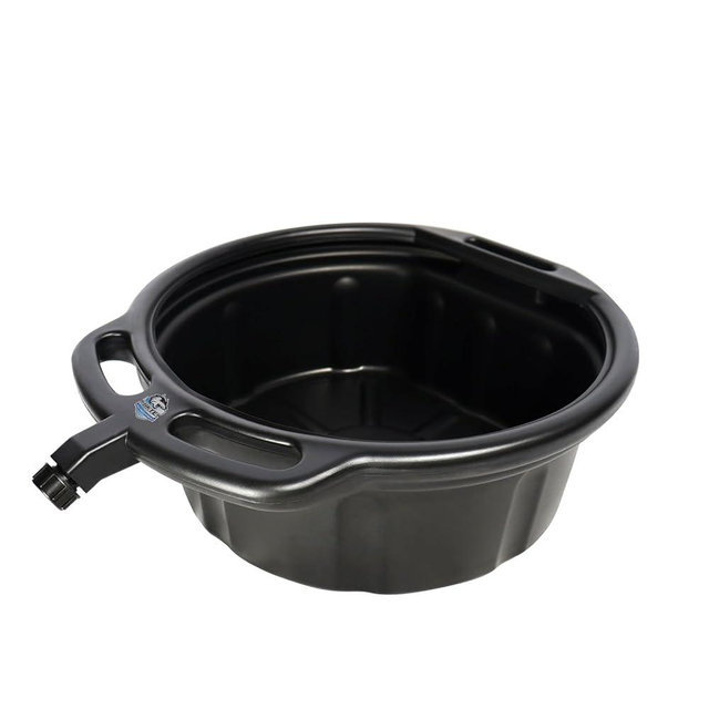 HKTE 16L (4.2 Gallon) HDPE Oil Drain Pan, Large Capacity,High-Density Polyethylene, Anti-Splash