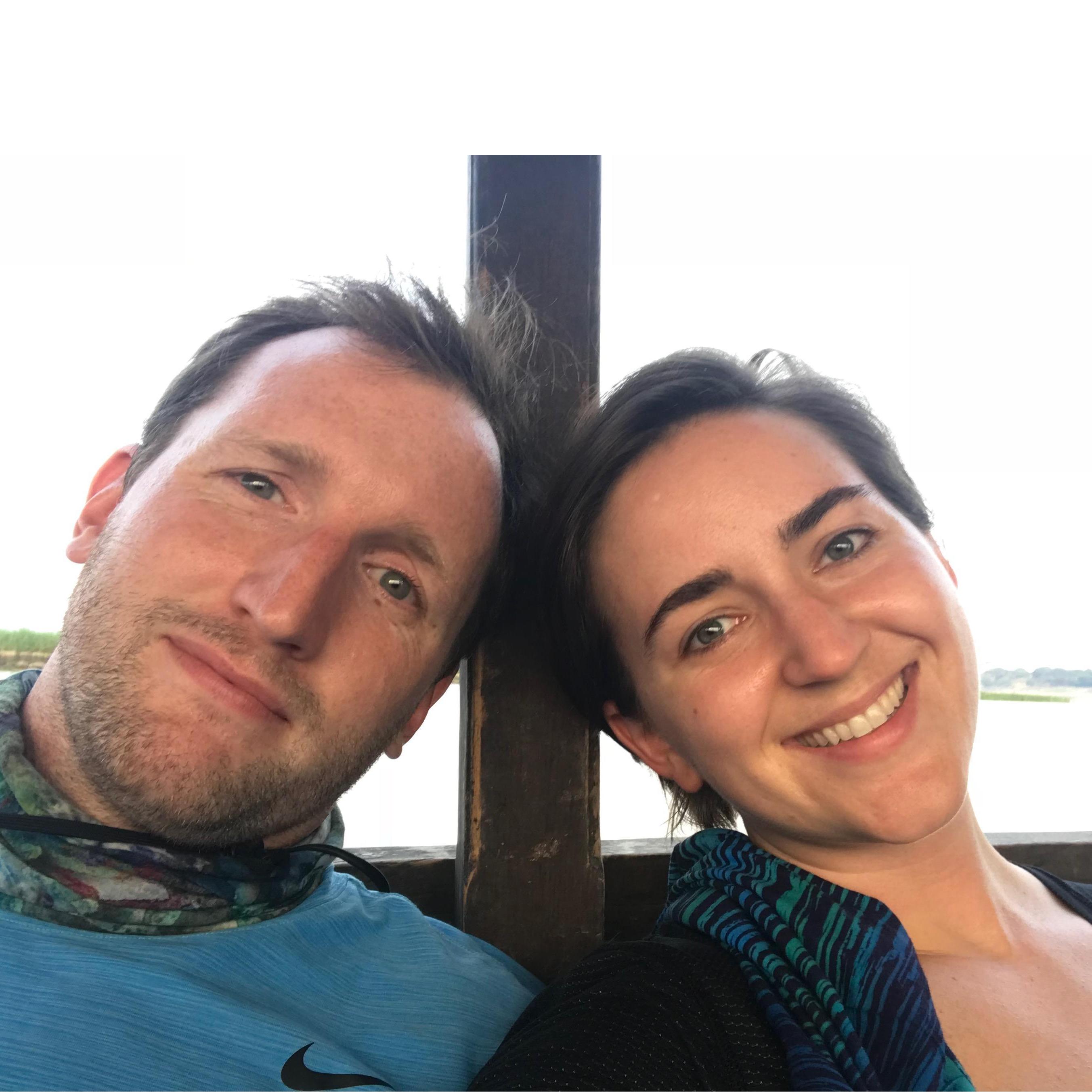on a river boat cruise in Bagan, Myanmar, April 2018