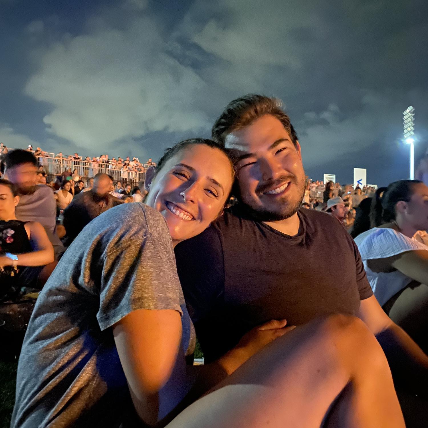 Jack Johnson concert on a warm summer night