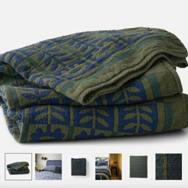Stillwater Floral Quilt - King Size, Alder Colorway