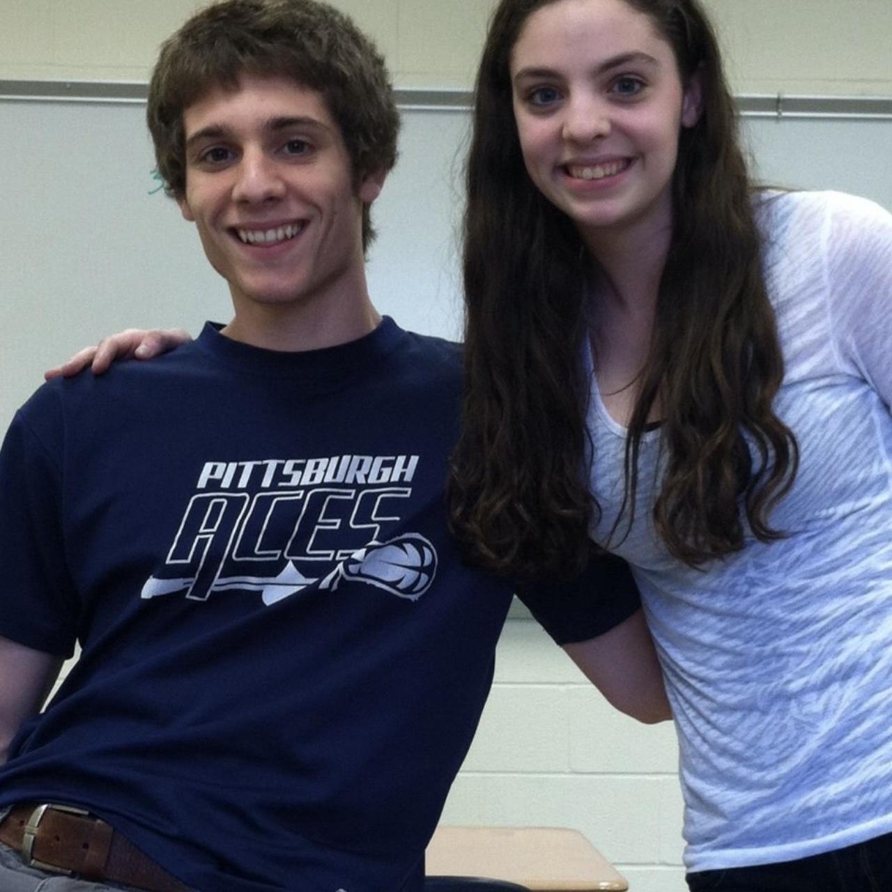 Our first photo together
