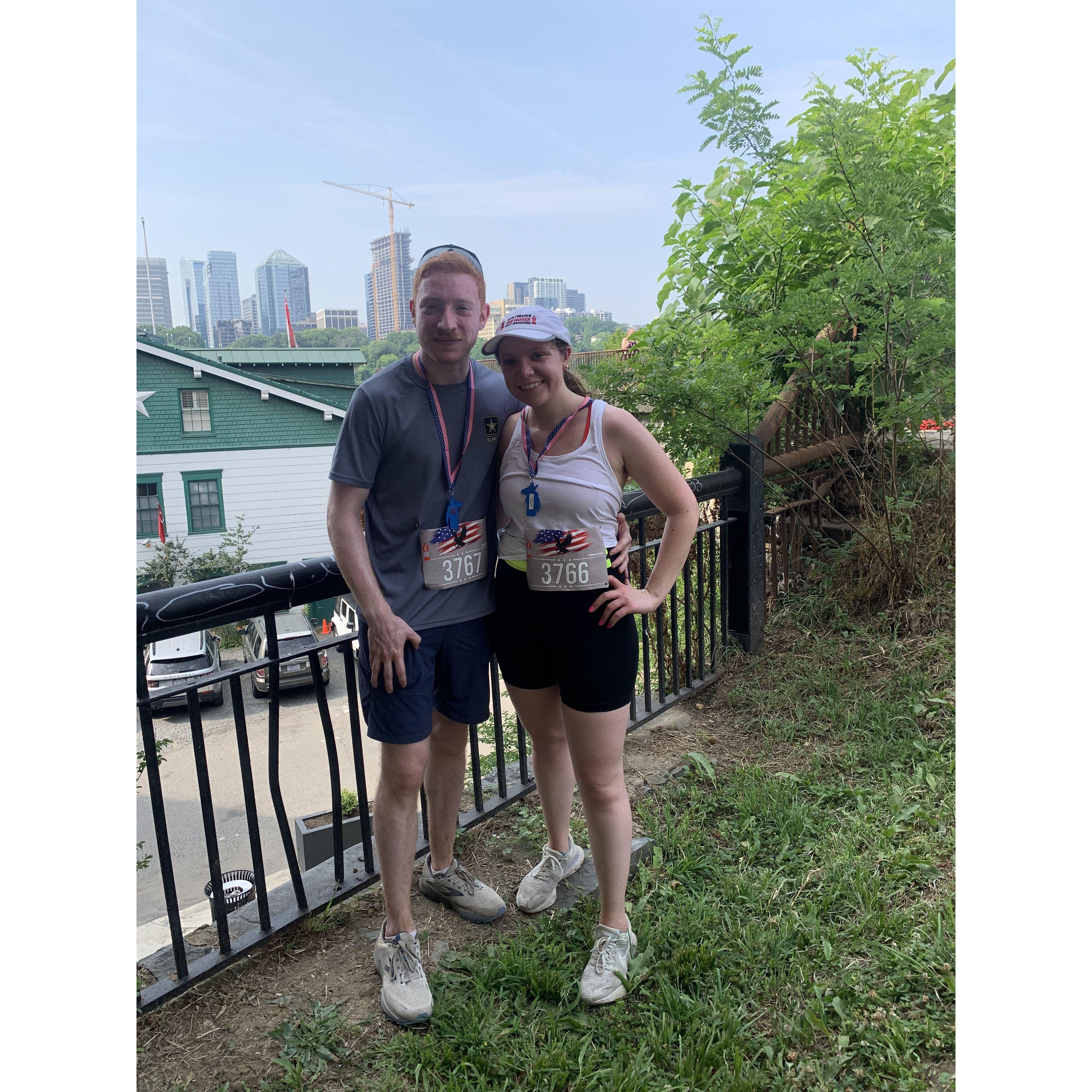 Our running era - 13.1 very humid miles in DC in June, 2023