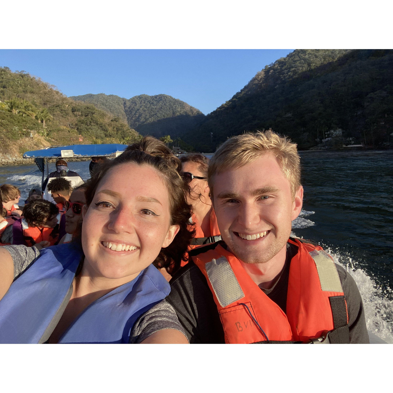 Our fun boat ride to an adventure in Puerto Vallarta, during a wonderful family cruise with the Slades!