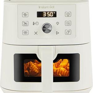 Instant Pot 4Qt VORTEX 6-in-1 Mini Air Fryer, Custom Program Options, Air Fry, Broil, Roast, Dehydrate, Bake, Reheat, Sea Salt, 4 Quarts