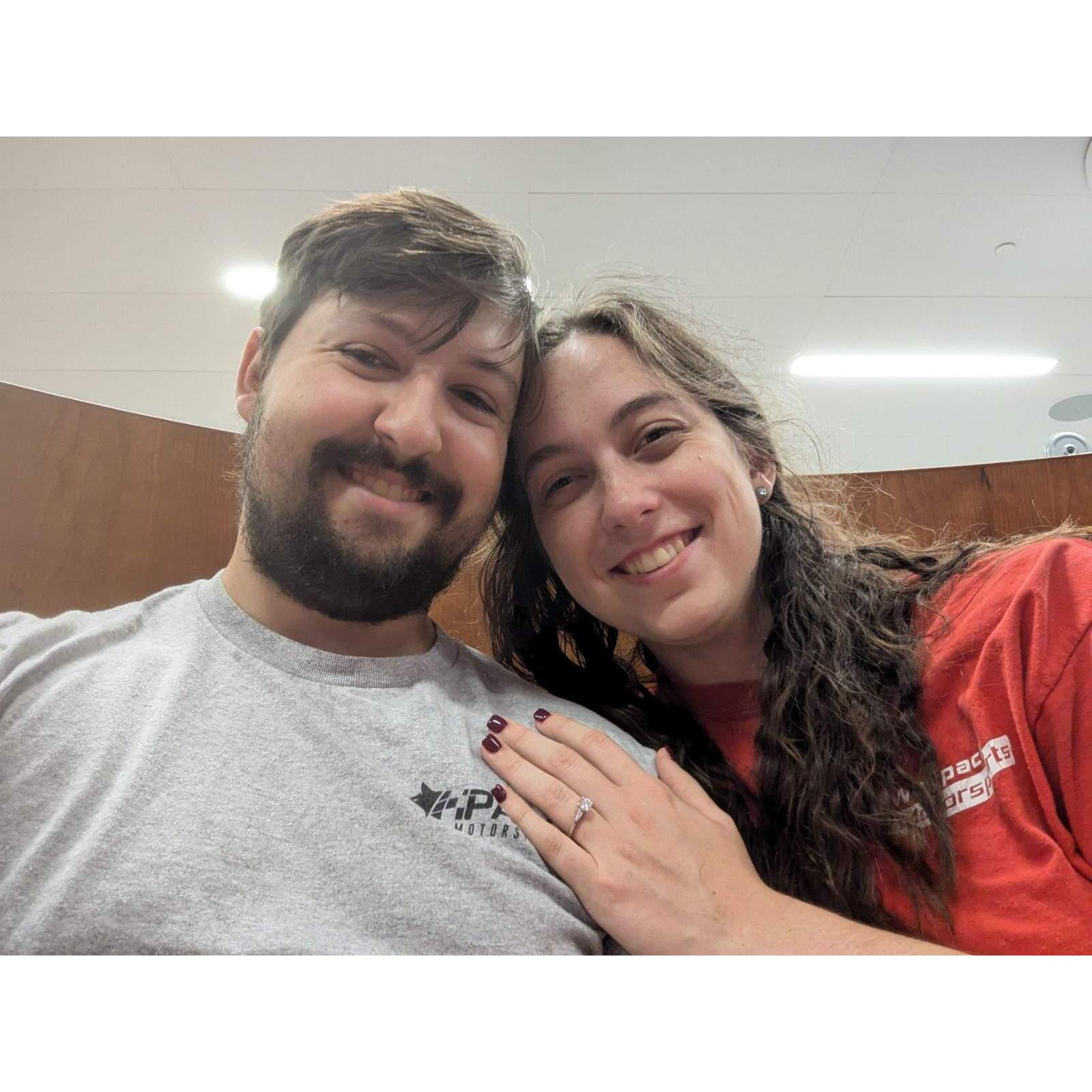 First picture as an engaged couple!