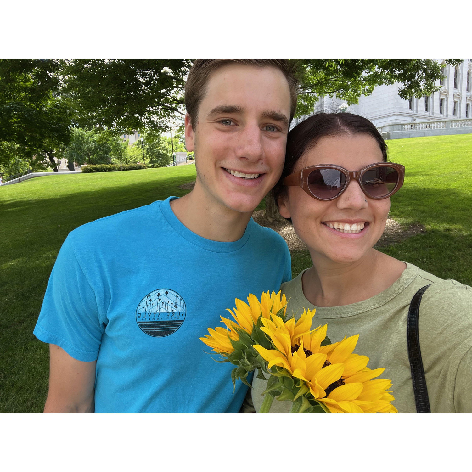 We love our annual summer trip to Madison, WI! A walk around the Farmer's Market is a must (cheese bread and curds are bought too)