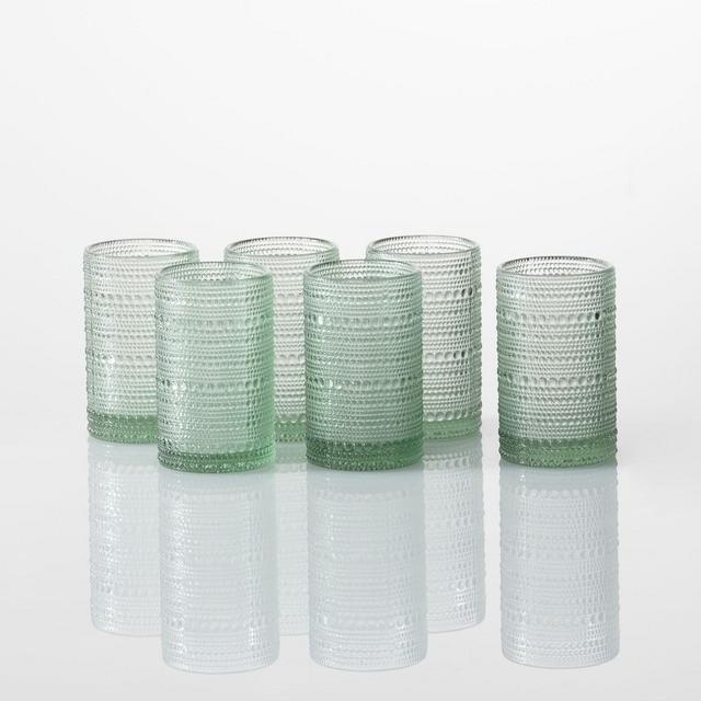 Fortessa Jupiter Highball Glasses, Set of 6, Sage