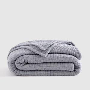 Organic Cotton Channel Quilt in Blue