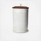 Berry & Thread Canister with Wooden Lid