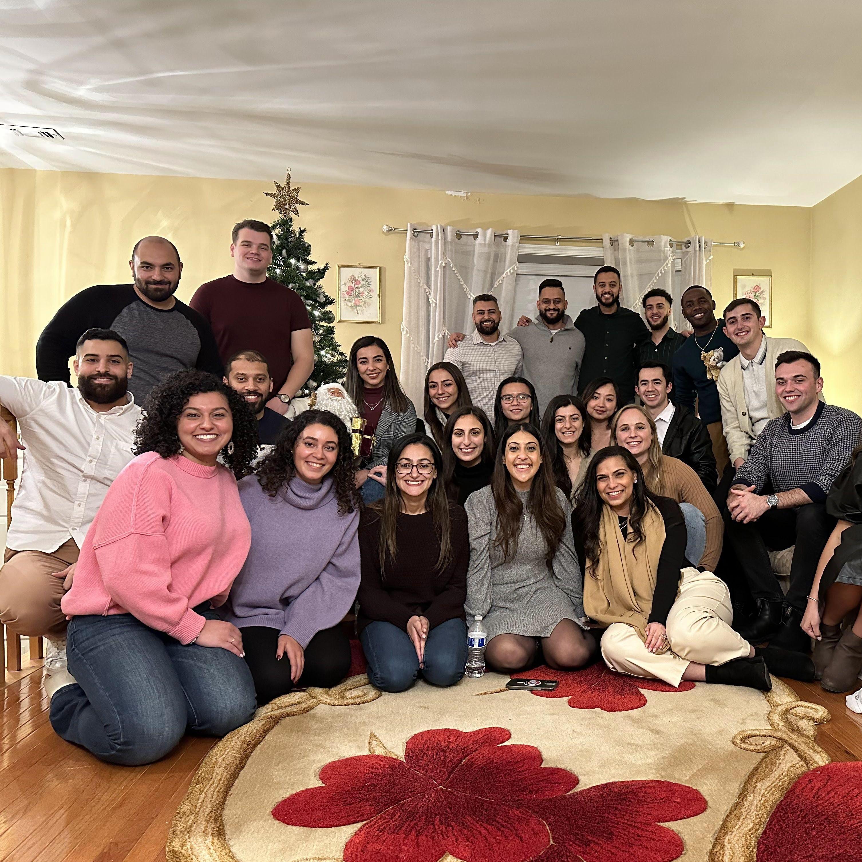 This is the first time Lena hosted her work/academy friends and her church friends for Orthodox Christmas. Later that night, Matt asked Lena out!! Lena couldn't sleep that night ;)