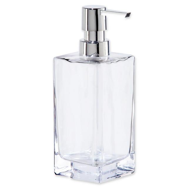 Oggi Tall Glass 13 oz. Soap Dispenser in Clear