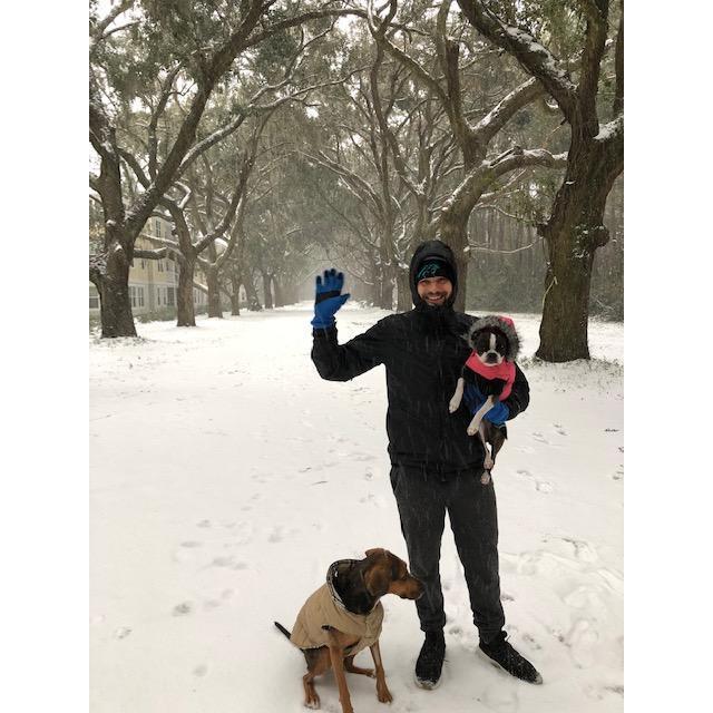 When it finally snowed in Charleston! {2017}