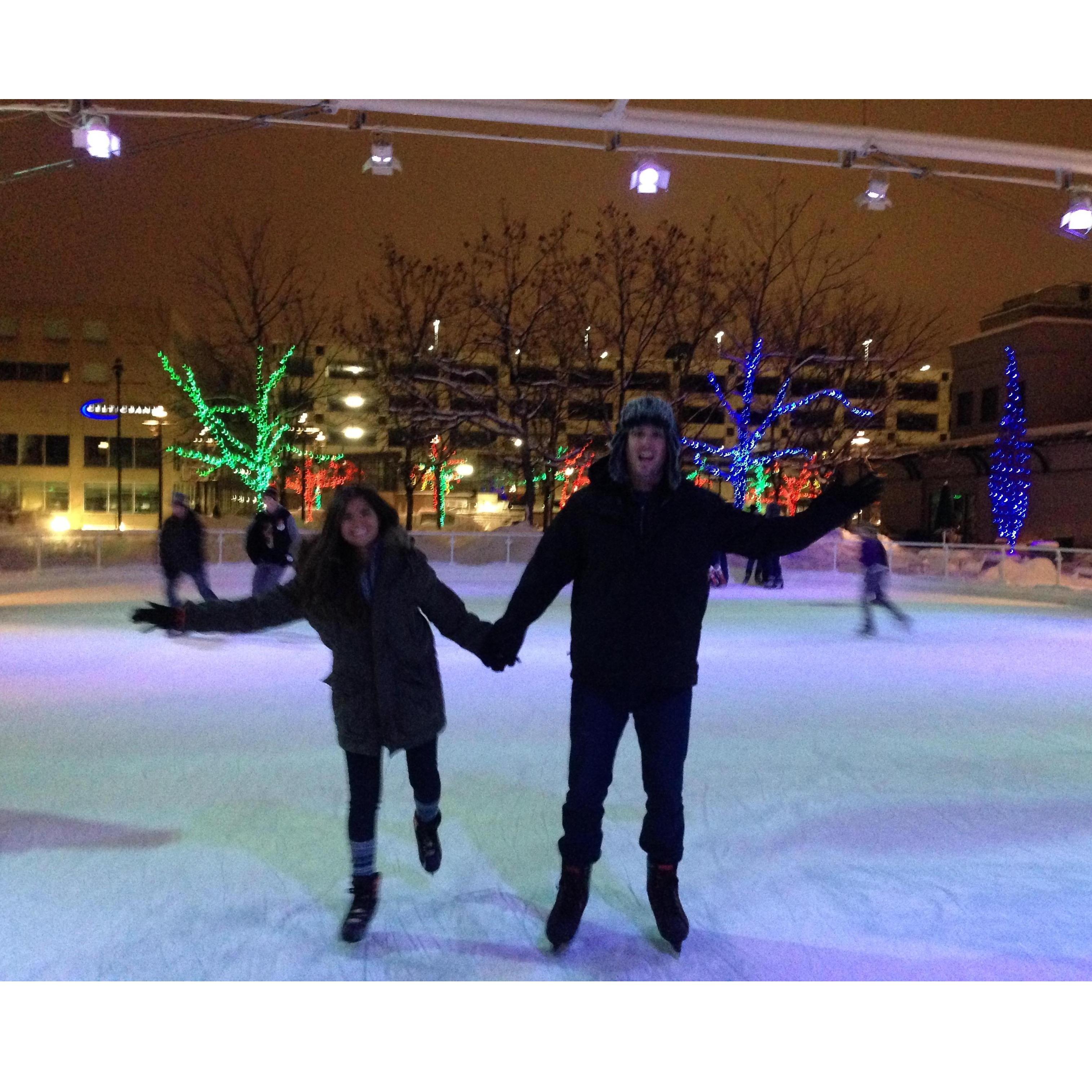 Utah - Evan's first time ice skating