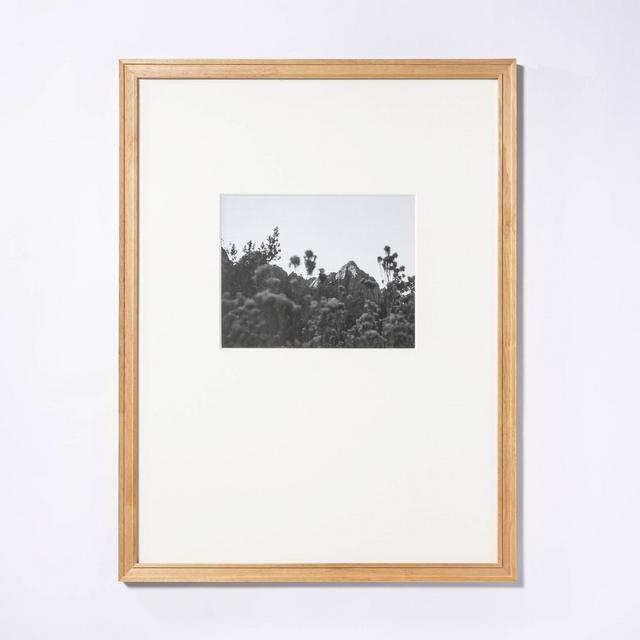 18" x 24" Matted to 8" x 10" Gallery Frame Natural Wood - Threshold™ designed with Studio McGee
