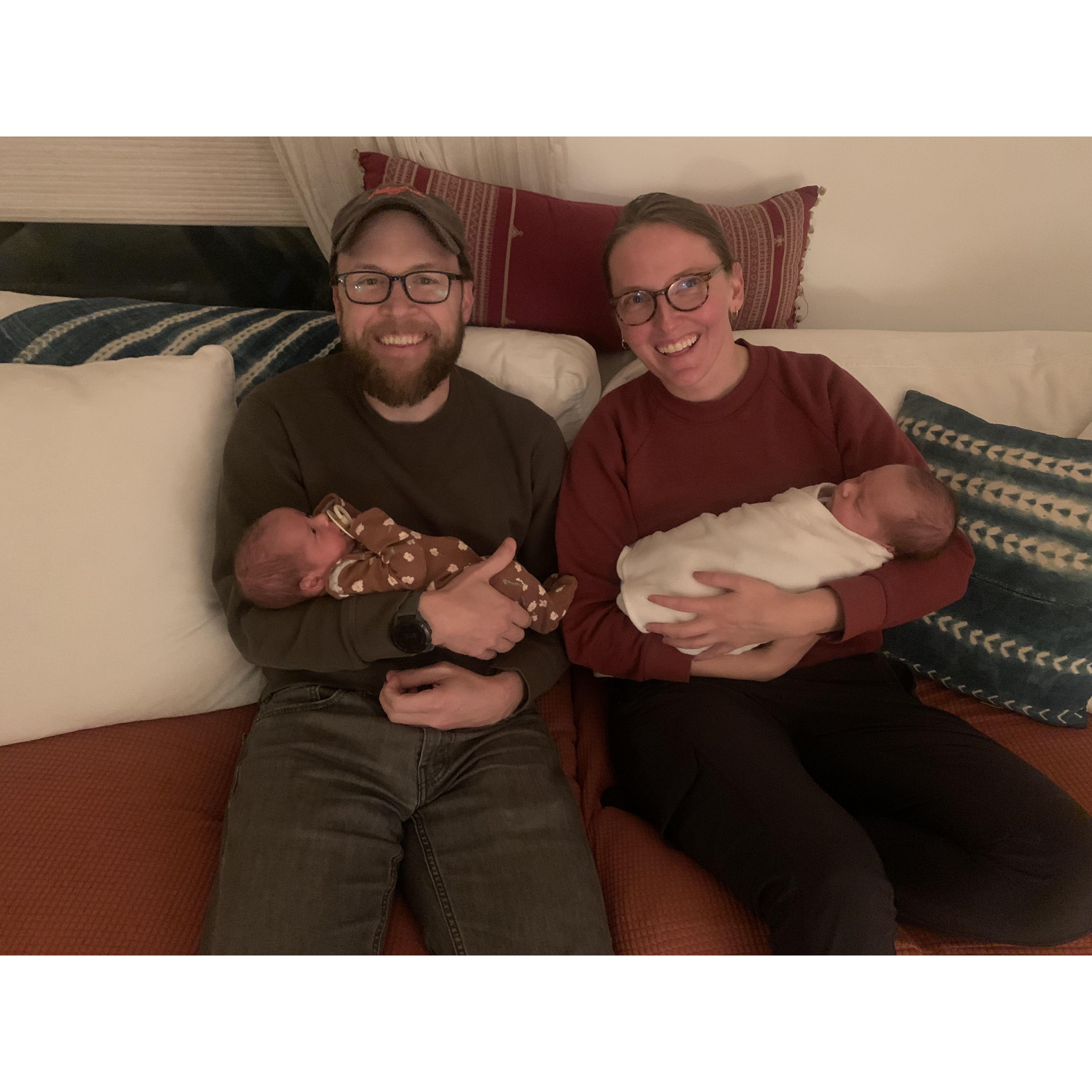 Meeting Karina and Kevin's twins! <3 <3