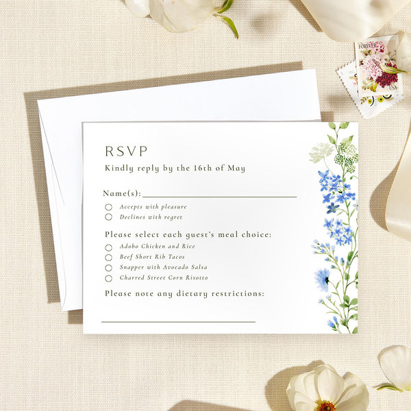 Rydal Classic | Cornflower Blue | Zola Wedding Invitations