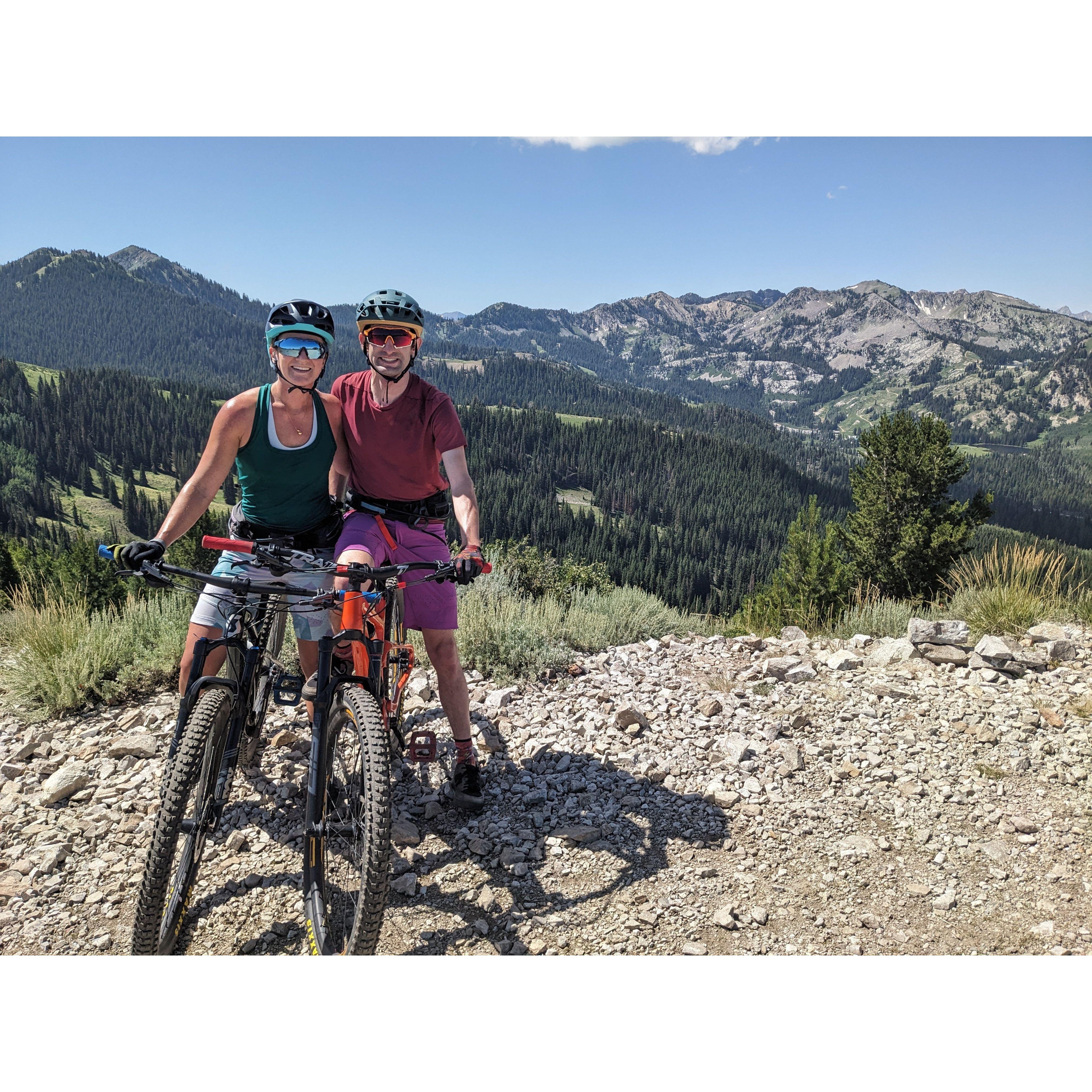 Top of "Puke Hill" in the Wasatch