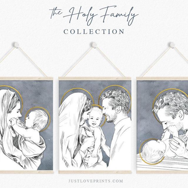 The Holy Family Collection of 3 Prints |...