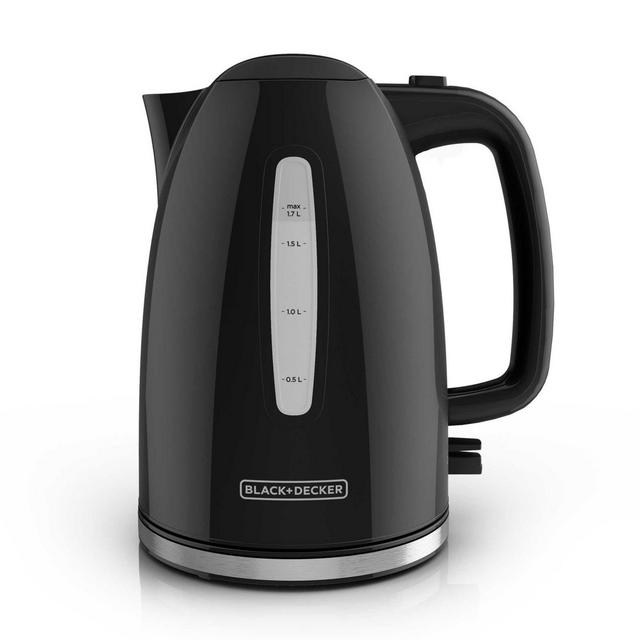 Black + Decker™ 1.7-Liter Rapid Boil Electric Kettle in Black