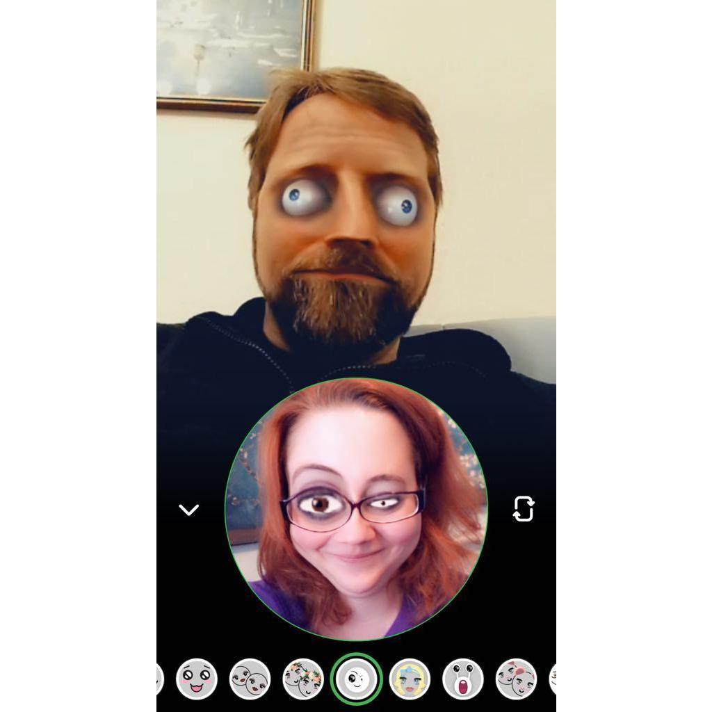 Our video calls kept getting sillier.
