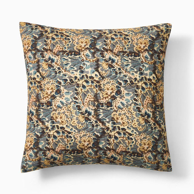 Posey Pillow Cover, 20x20, Chambray