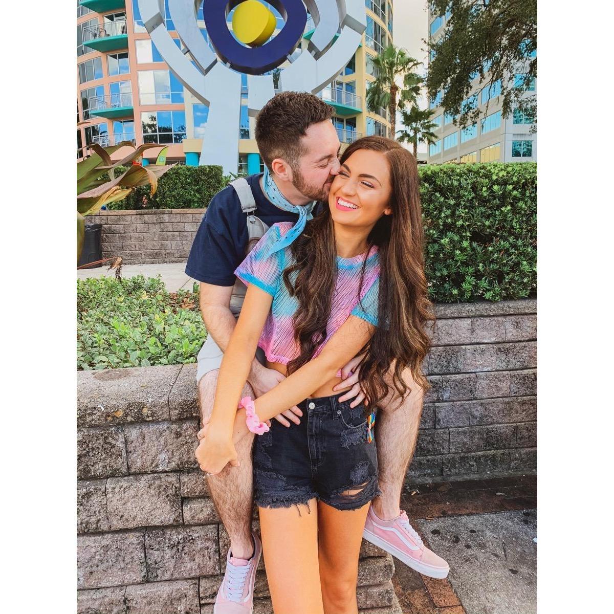 One of our first outings as a couple in Orlando, FL.