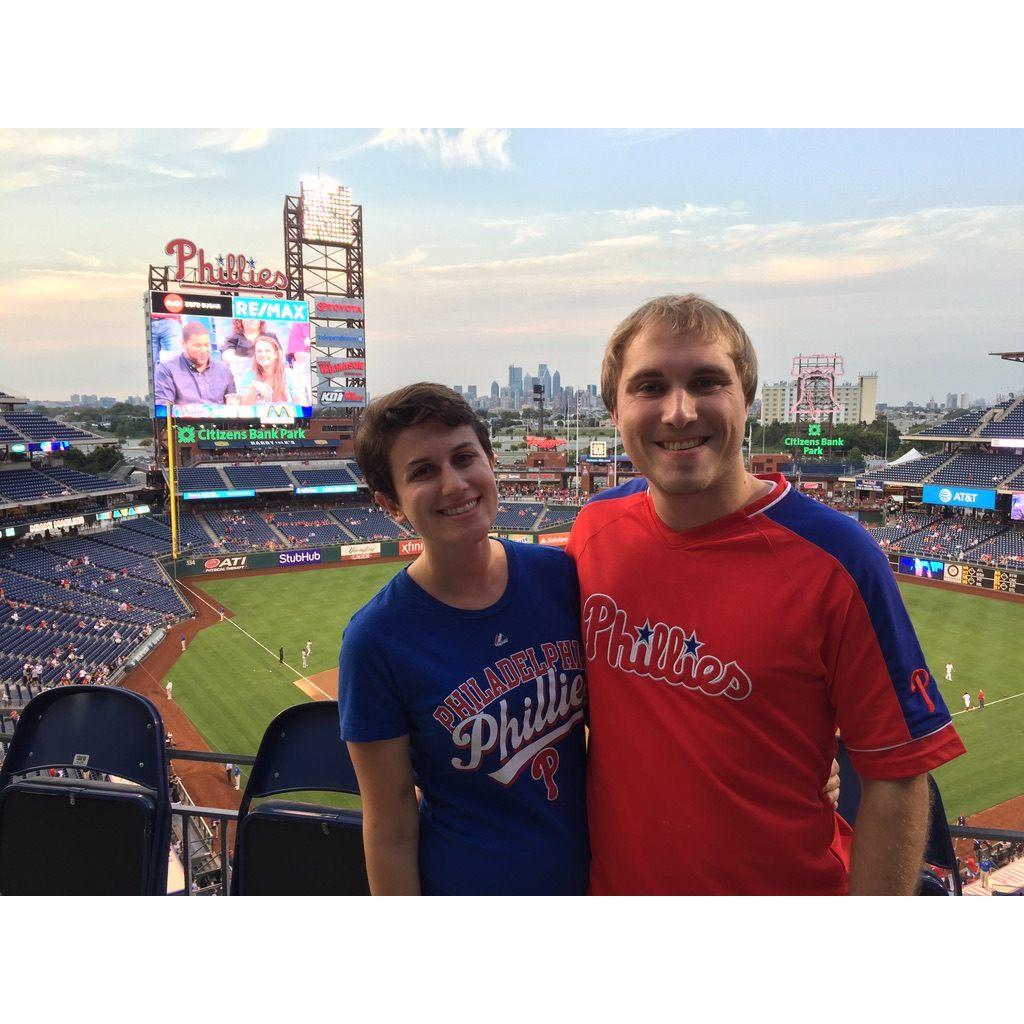 September 2017: First Phillies game together!