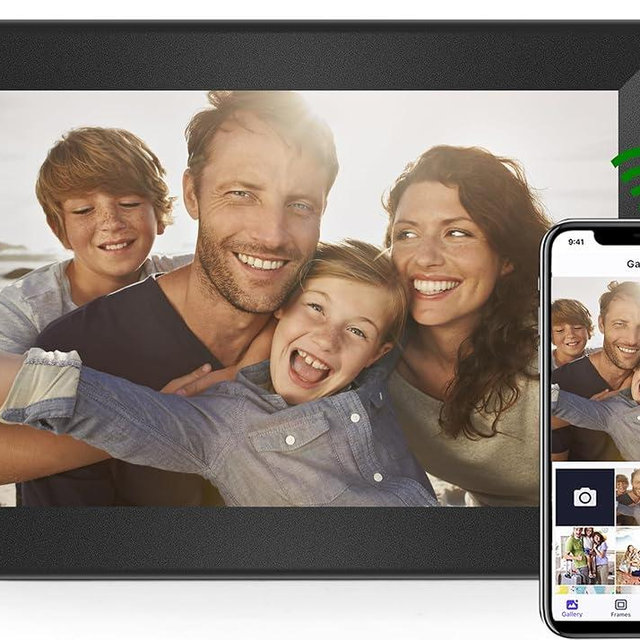 Uhale Digital Picture Frame WiFi 10.1 Inch HD Digital Photo Frame 1280x800 IPS Touch Screen with 16GB Storage,Digital Frame Send Photos and Videos via Free apps-Women Men Anniversary Birthday Gifts