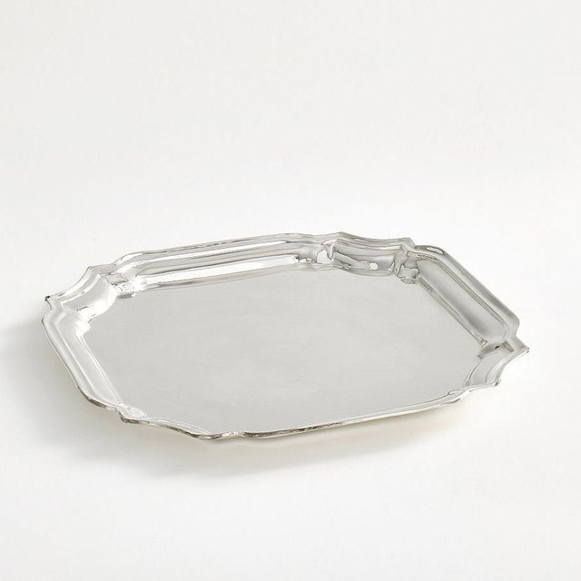 LoveShackFancy Silver Champagne Serving Tray
