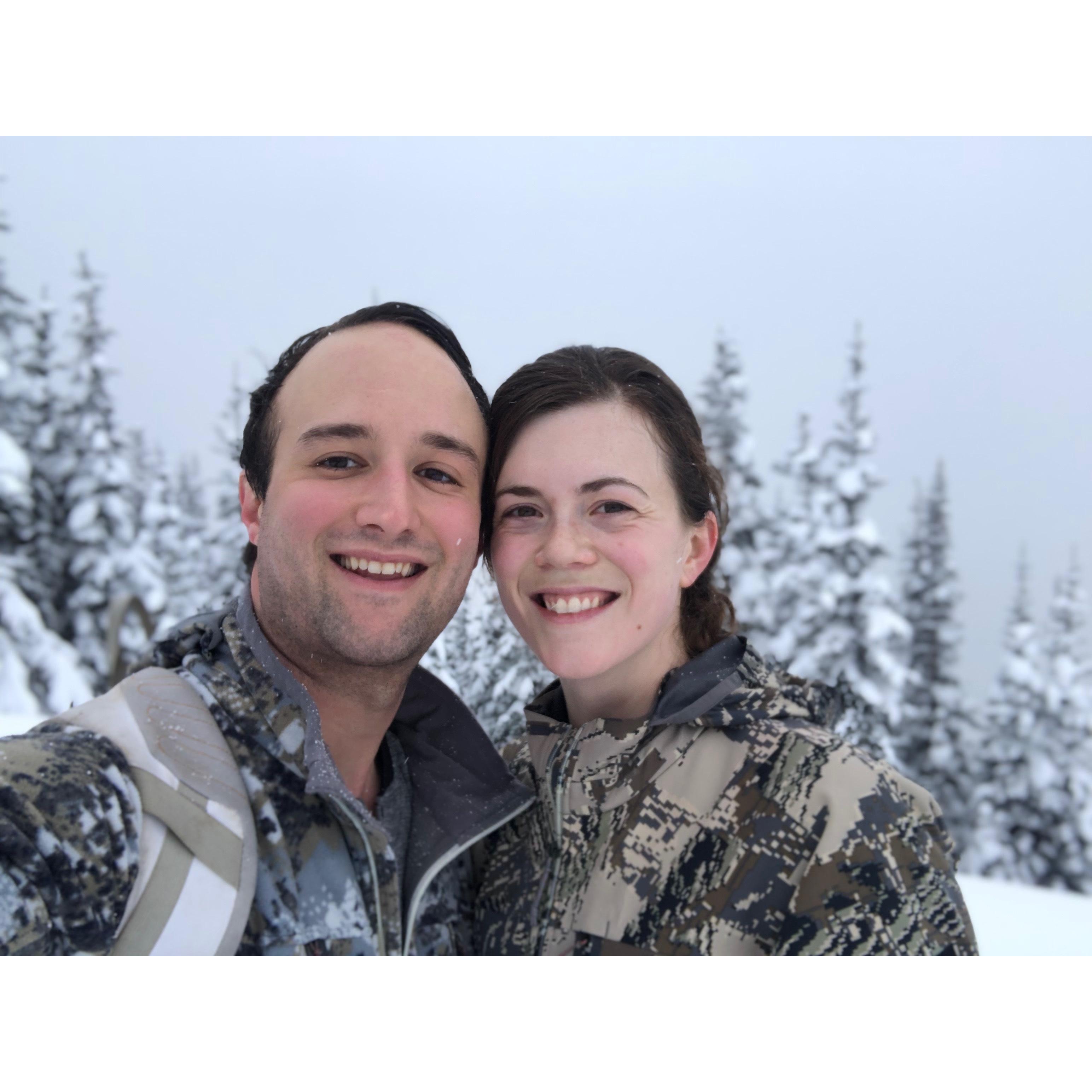 Snow shoeing Hurricane Ridge