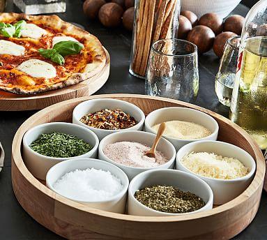 Ash Wood Condiment Serving Tray