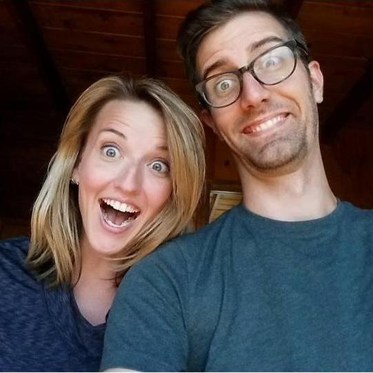 This was our reaction to seeing the view of the Pacific outside of our room in California at Andrea's wedding.  This trip was a big one for us!