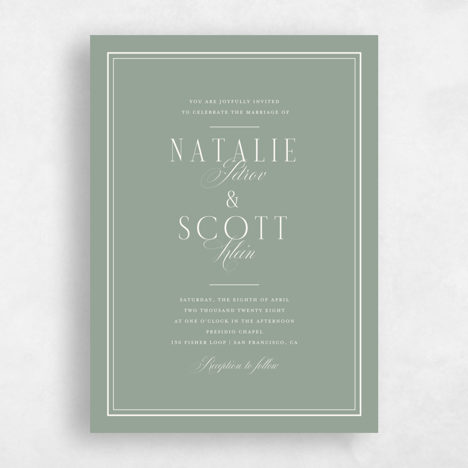 Tropical Die Cut Invitation Suite – Boxed Wedding Invitations, image size:1600x1600