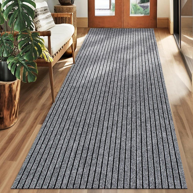 koloko 4ft x 14ft Runner Rug Non-Slip Outdoor Indoor Carpet Runner Custom Size Floor Runners Area Rugs Mat with Rubber Backing for Hallway Entryway Balcony Patio Kitchen Garage Stair Laundry