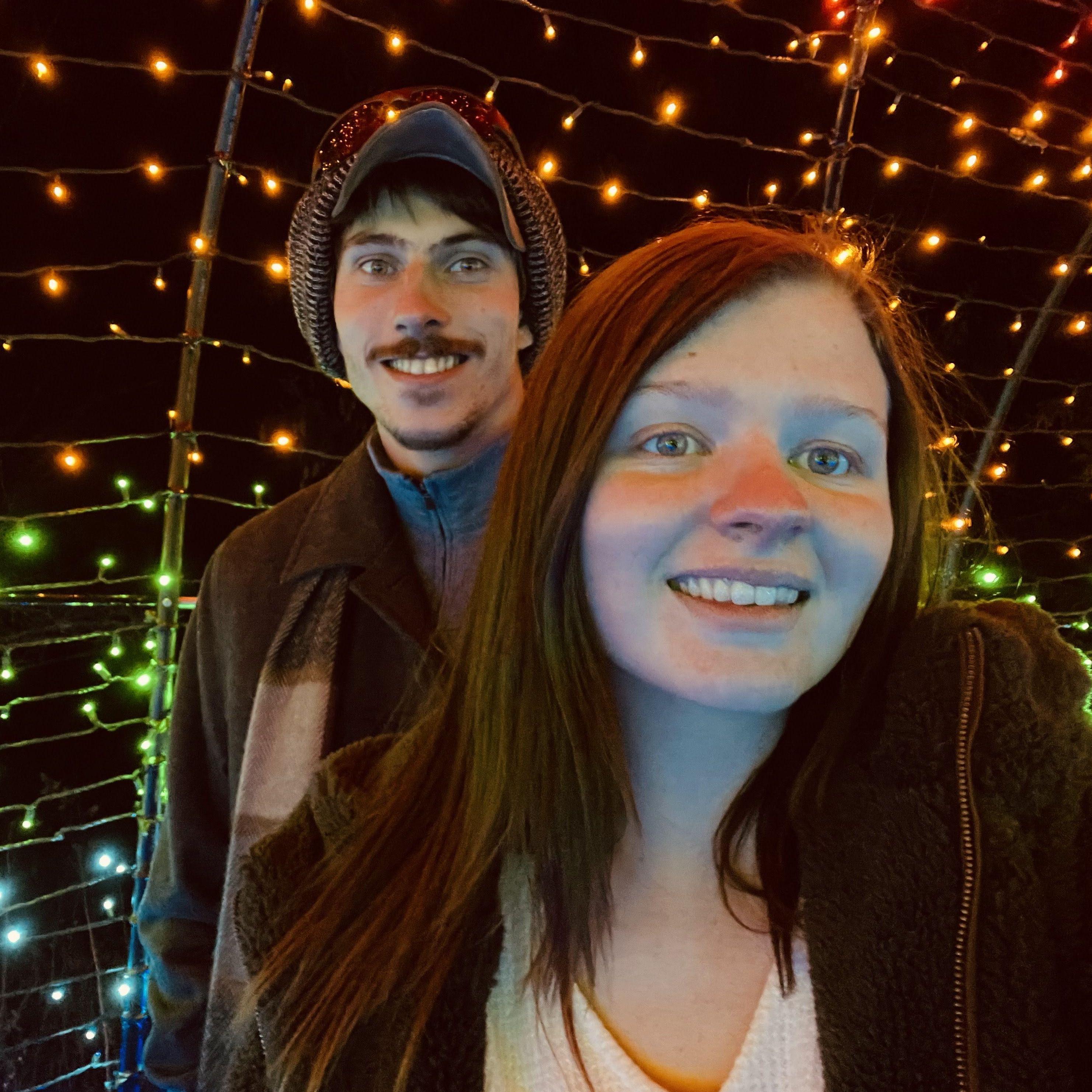 December 19, 2021 - Josh's first time going to the Botanical Garden in West Boylston for their light display and we chose probably to coldest night to go but spiked hot cocoa helped with that!