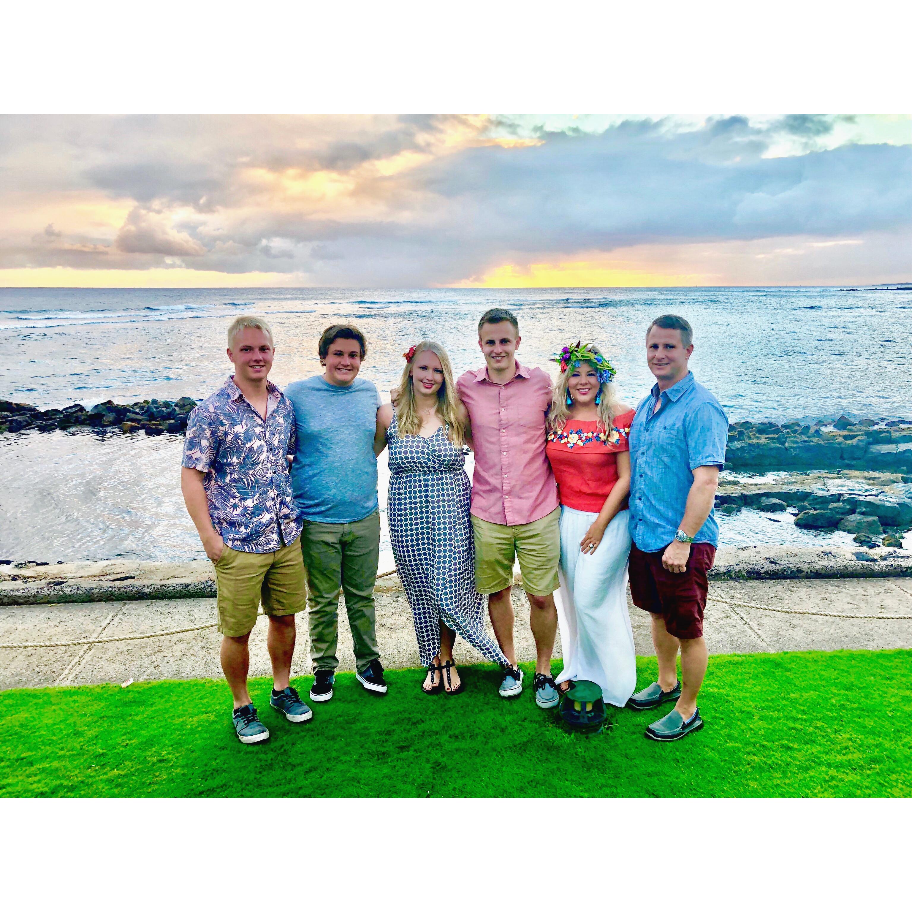 Trevor's four amazing kids - (from left) Mason, Chase, Taylor, and Drake.