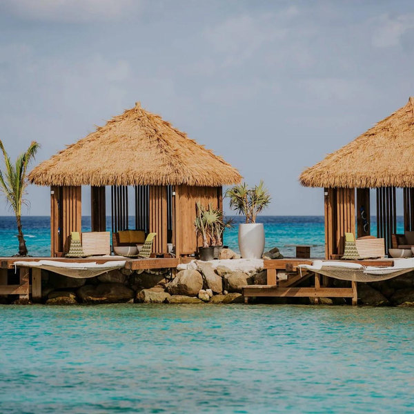 Private cabana on Flamingo Island