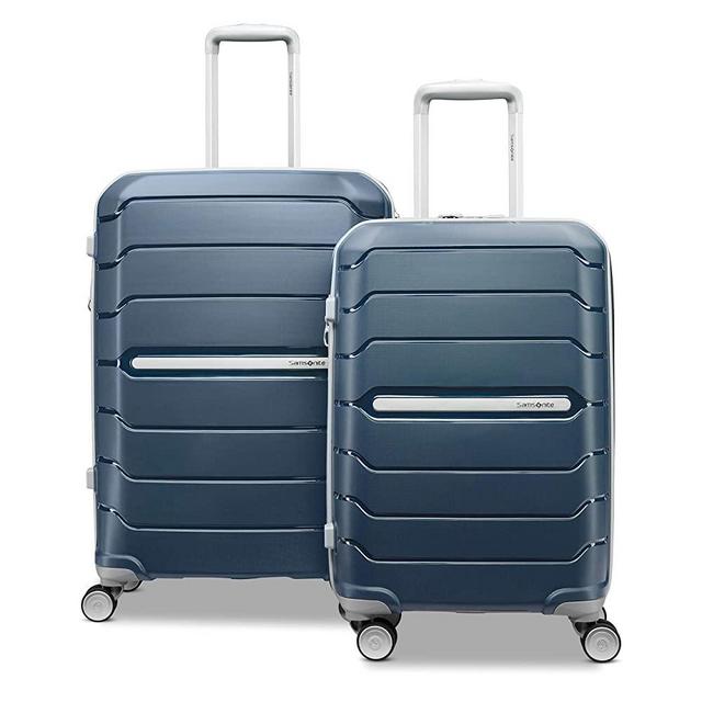 Samsonite Freeform Hardside Expandable with Double Spinner Wheels, 2-Piece Set (21/28), Navy