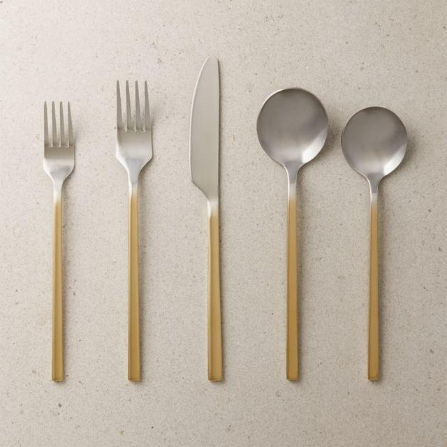 20-Piece Haze Two-Tone Flatware Set