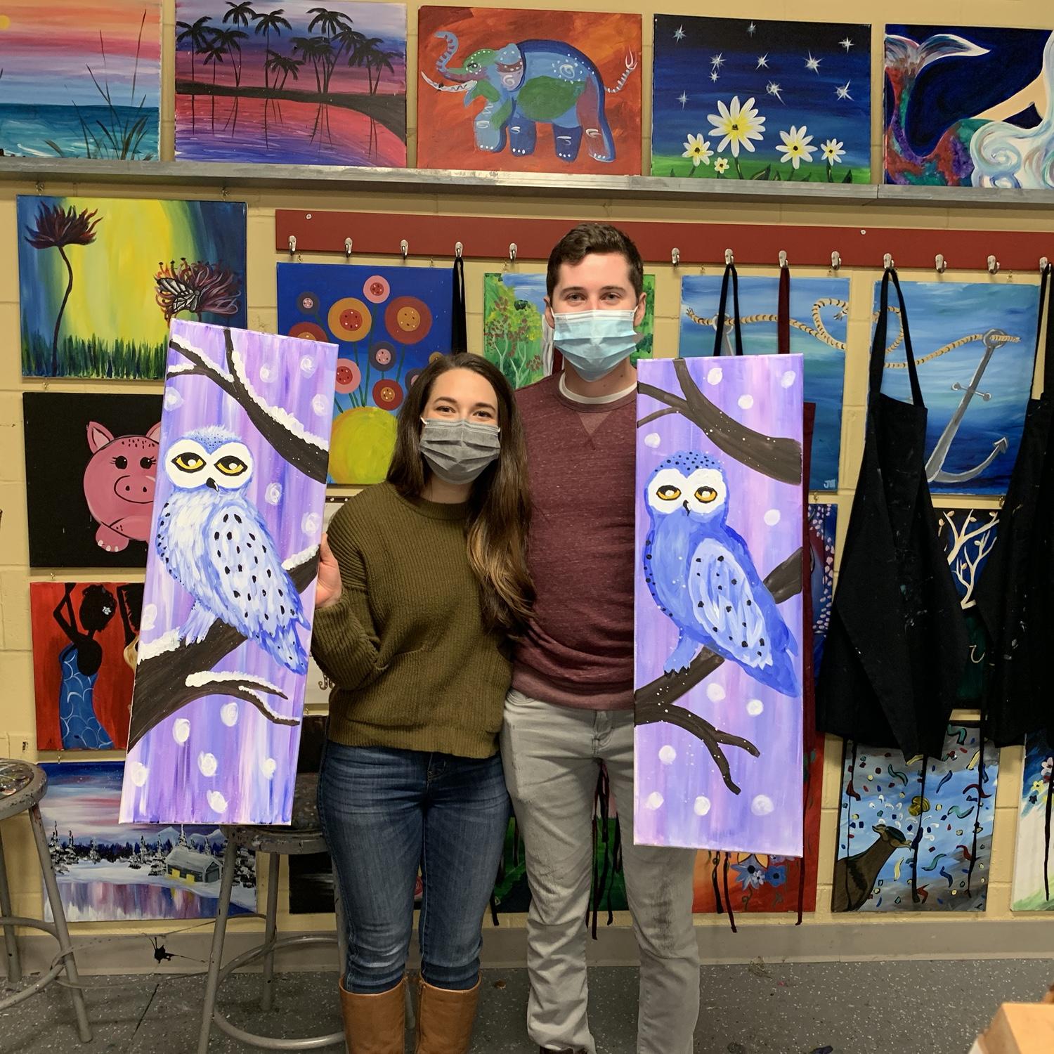 Our first date at Painting with a Twist!