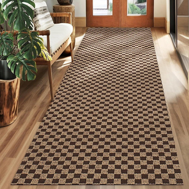 koloko 3ft x 9ft Runner Rug Non-Slip Outdoor Indoor Carpet Runner Custom Size Floor Runners Area Rugs Mat with Rubber Backing for Hallway Entryway Balcony Patio Kitchen Garage Stair Laundry
