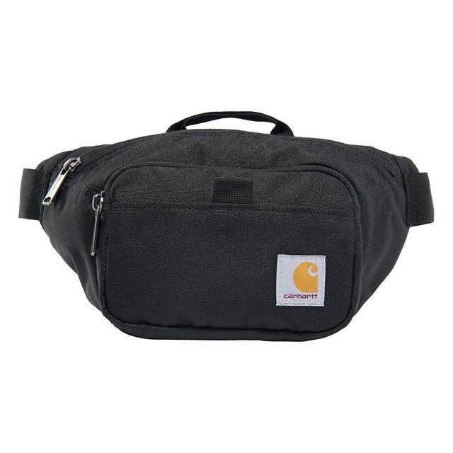 Carhartt Adjustable Waist, Durable, Water Resistant Hip Pack, Black, One Size
